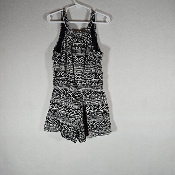 Old Navy Girls Kids Dress Black White Cotton Size L (10-12) - Picture 7 of 10